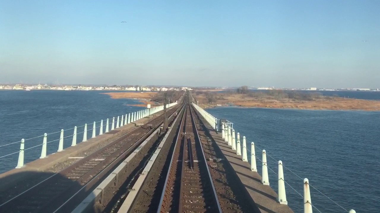 Front window view of an R32 (A) train from Far Rockaway, Queens to Canal Street, Manhattan