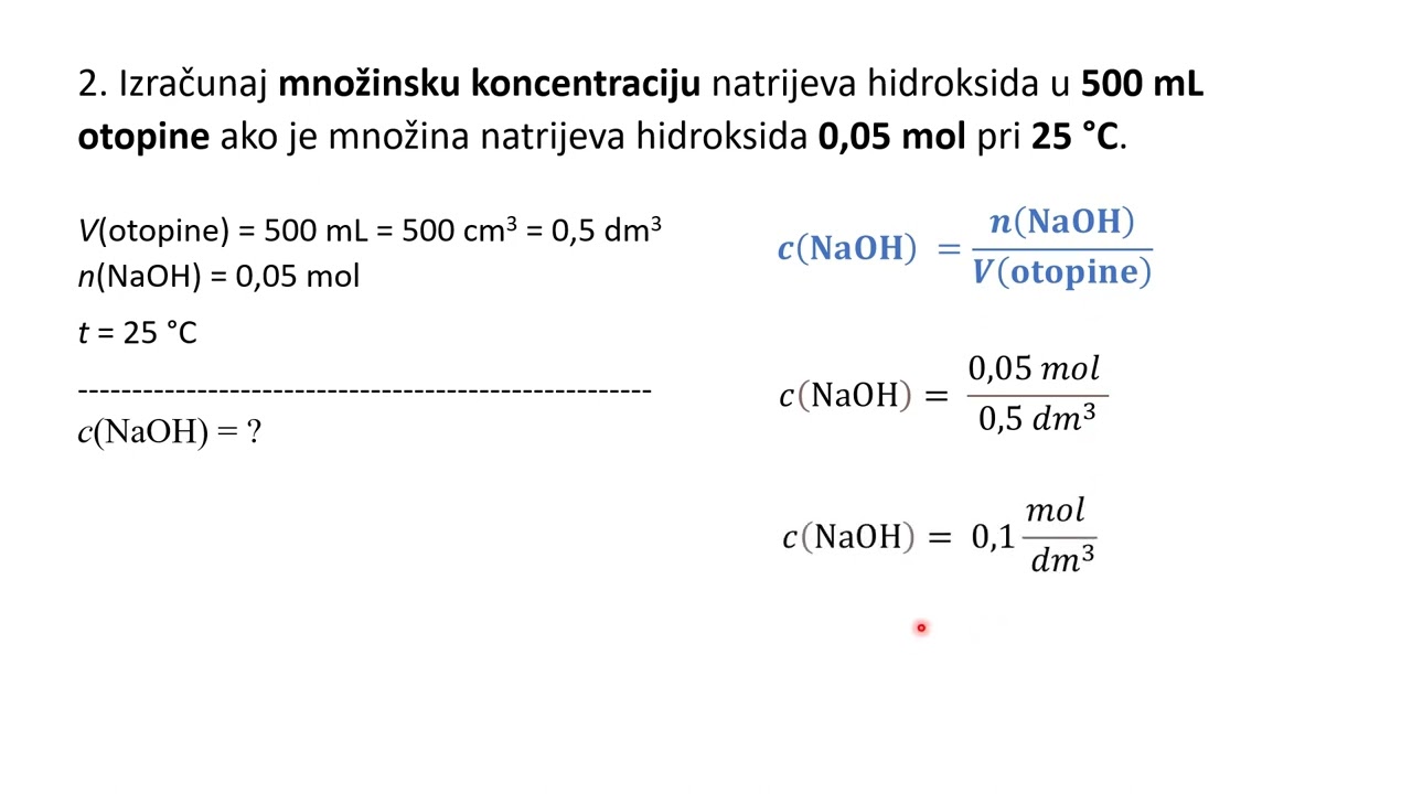 2.E_3_Otopine_Iskazivanje sastava otopina_masena_množinska koncentracija otopine