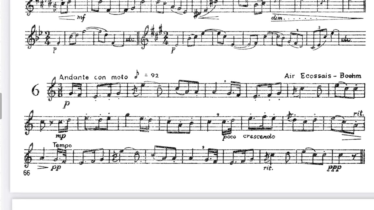 Marcel Moyse -Tone Development Through Interpretation  No.6