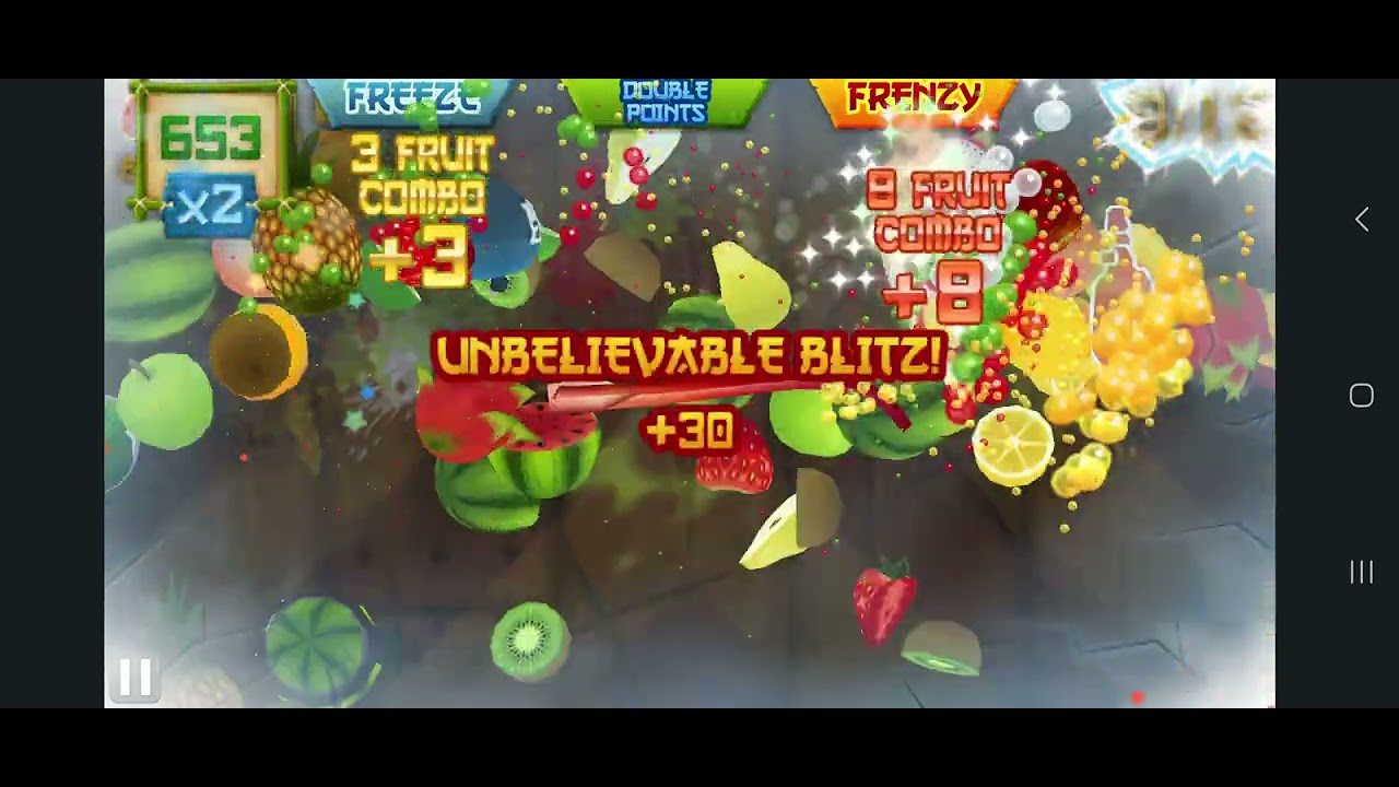 Fruit Ninja Extreme III High Score 13640