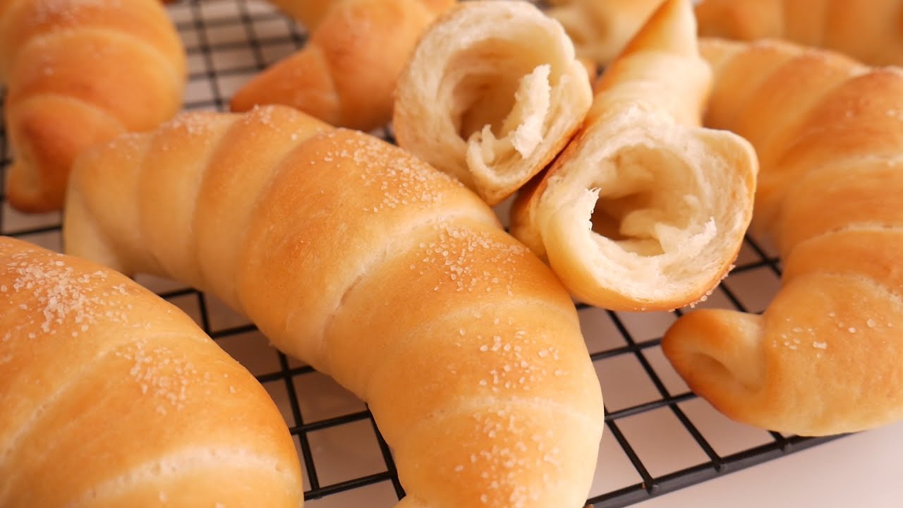 Хрустящие булочки с мягким соленым маслом: без яиц / без замешивания / сковорода Шио | Kkuume