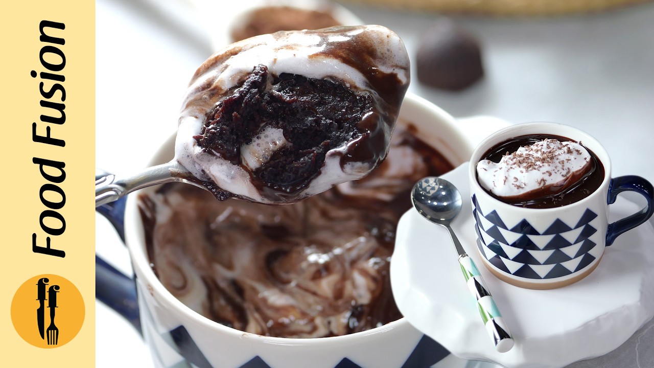 Microwave Hot Chocolate Mug Cake Recipe By Food Fusion