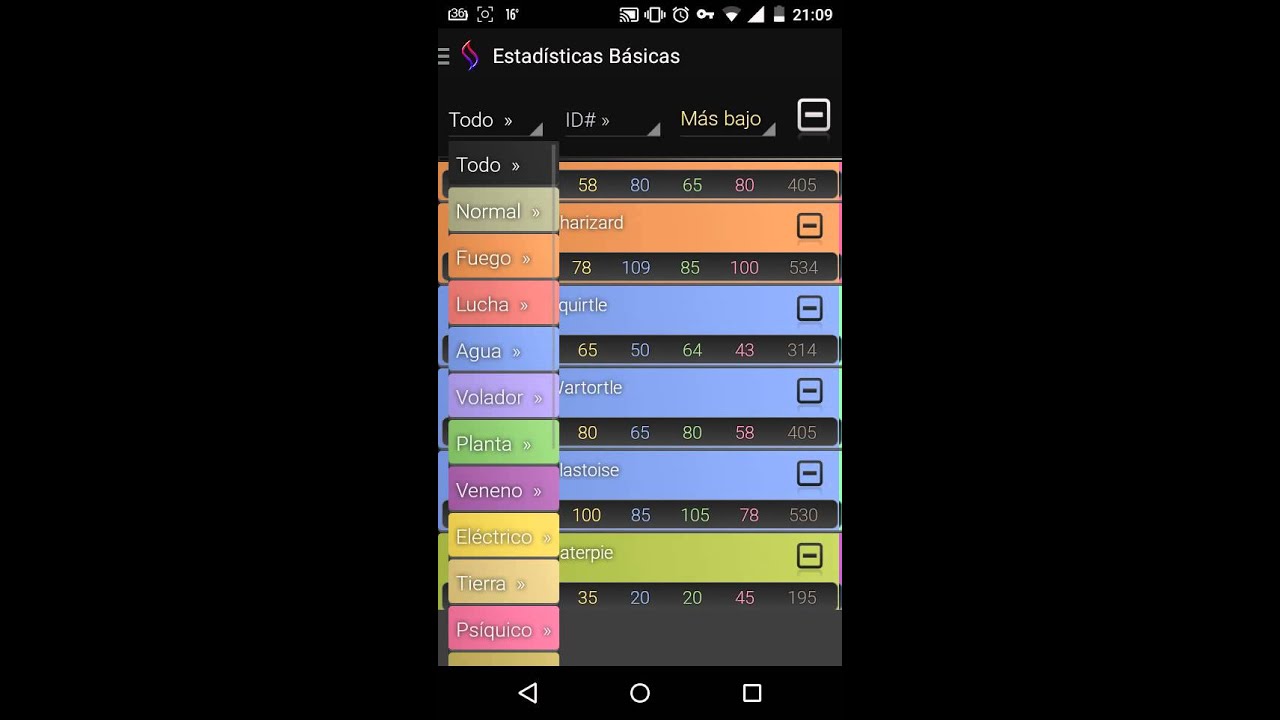 Pokedex para android/Poketype