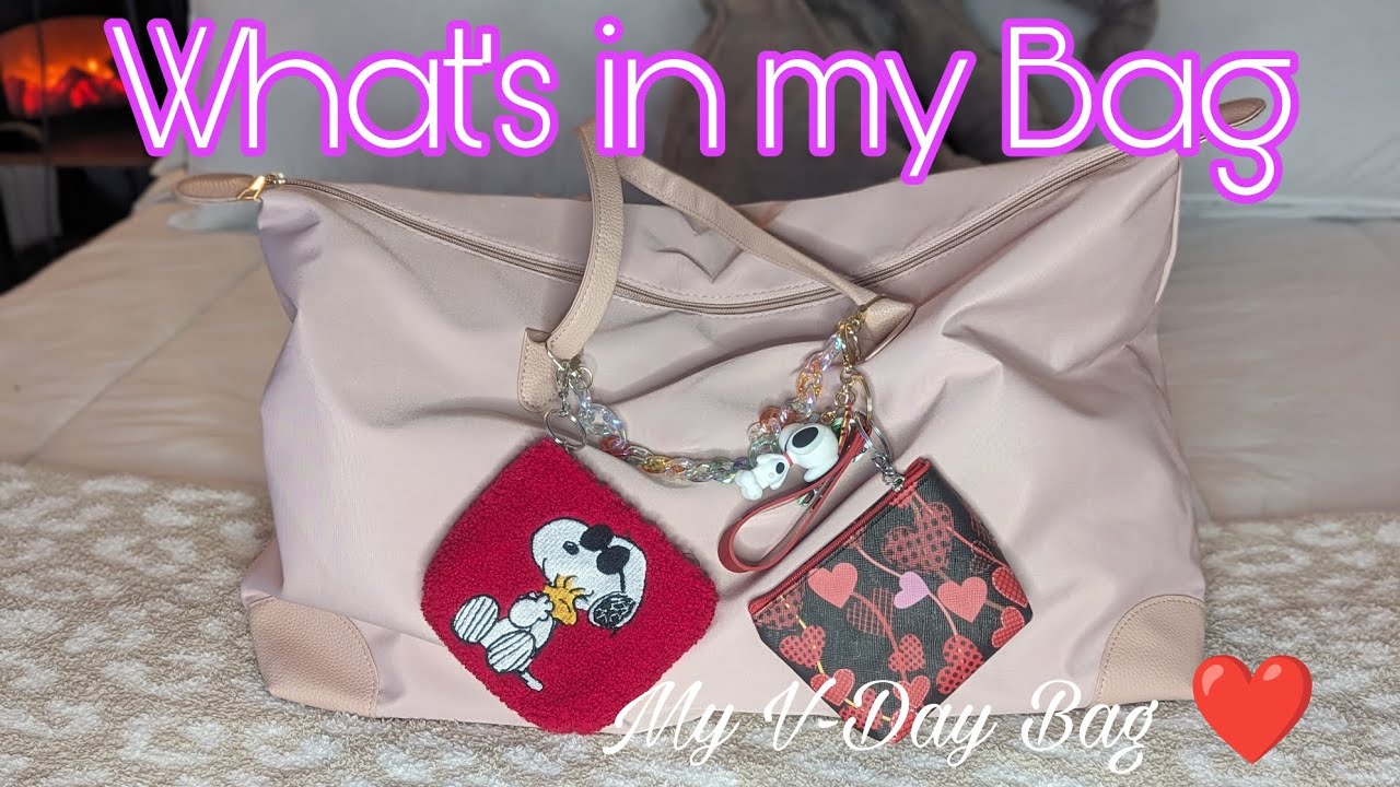 What's in My Bag | SheIn V-Day Tote| Kay Flight Unrooted