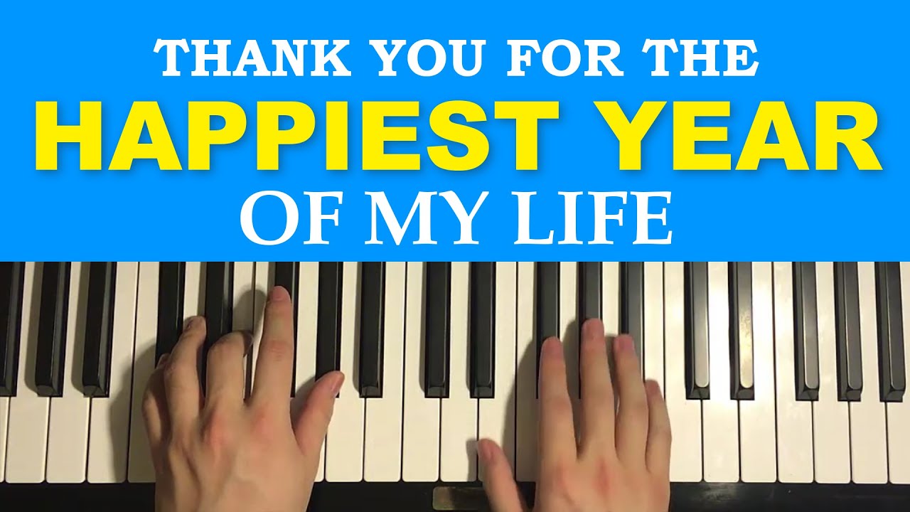 Jaymes Young - Happiest Year (Piano Tutorial Lesson)
