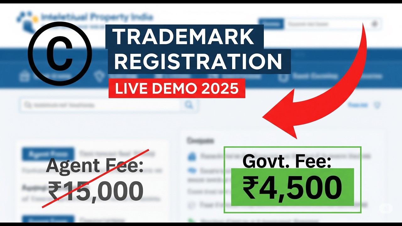Trademark Registration Online India 2025 🔥 | Step‑by‑Step TM‑A Filing on IPIndia Portal