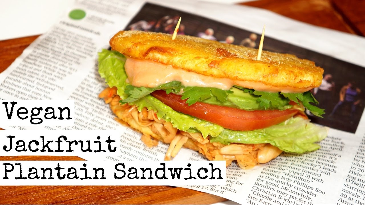 Breadless Plantain Sandwich | Vegan Puerto Rican Food
