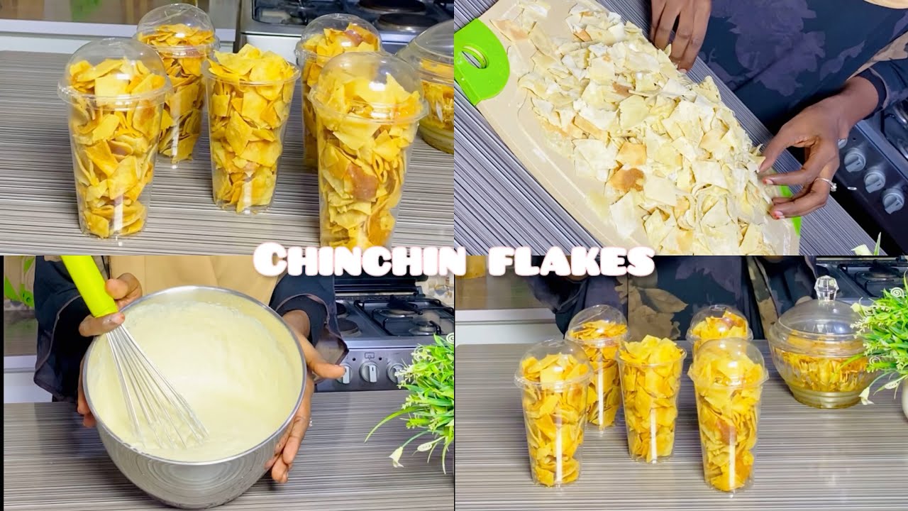 Perfect crunchy chinchin flakes// Business friendly // chinchin flakes from scratch 