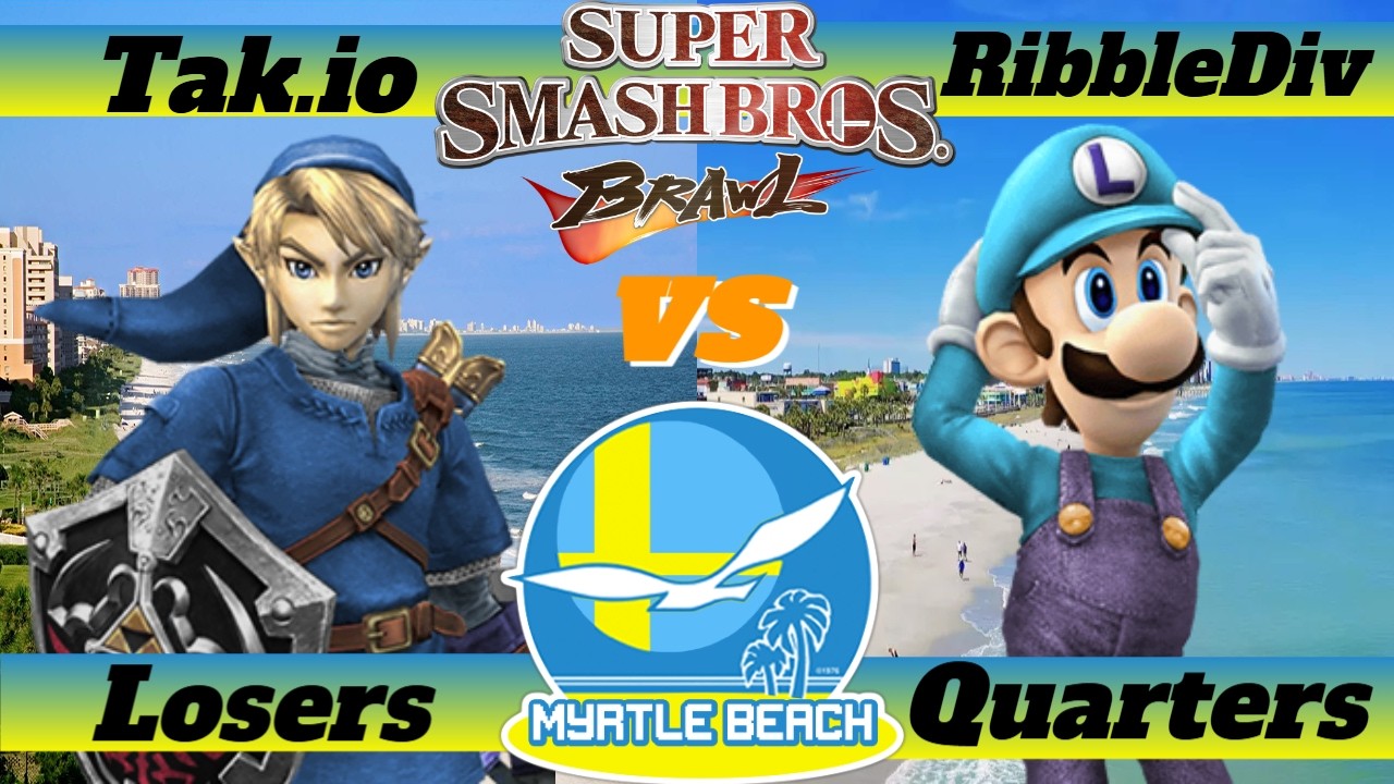SocaSmash 168 Brawl Singles: Tak.io (Link) vs RibbleDiv (Luigi) Losers Quarters