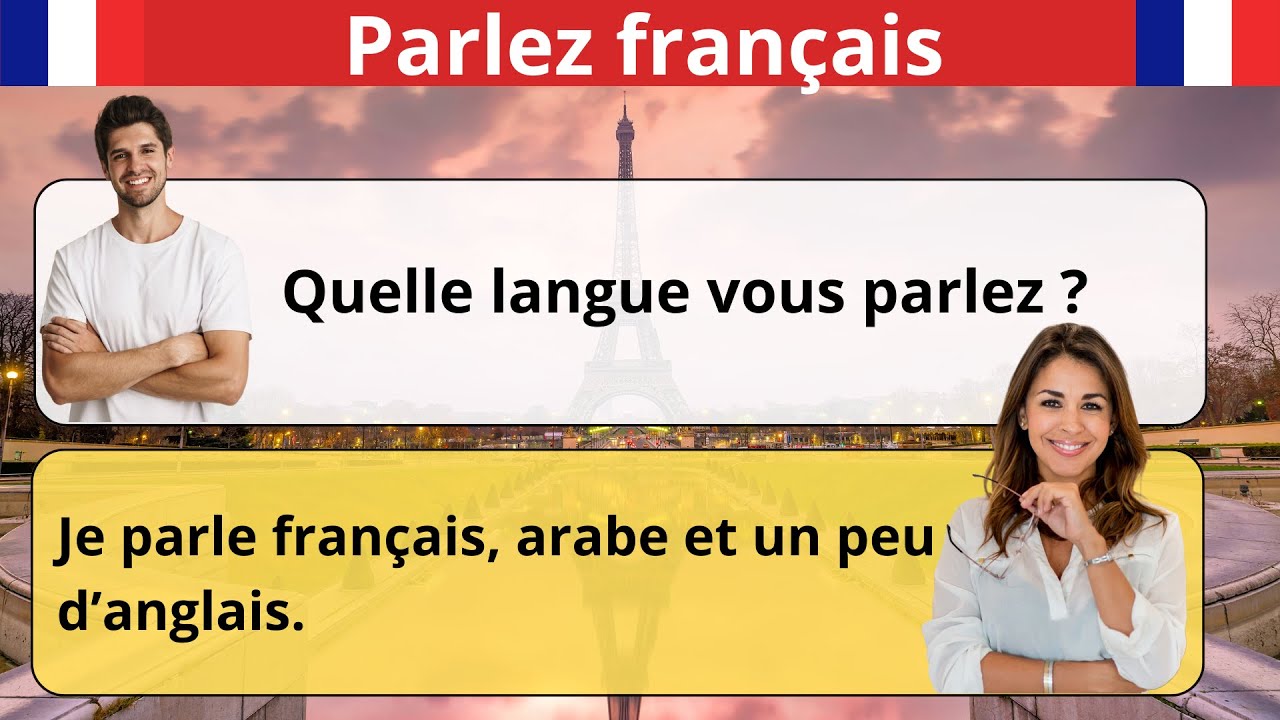 Communiquer en Français : dialogue interactif (écoutez, répétez, puis posez des questions) A1-A2