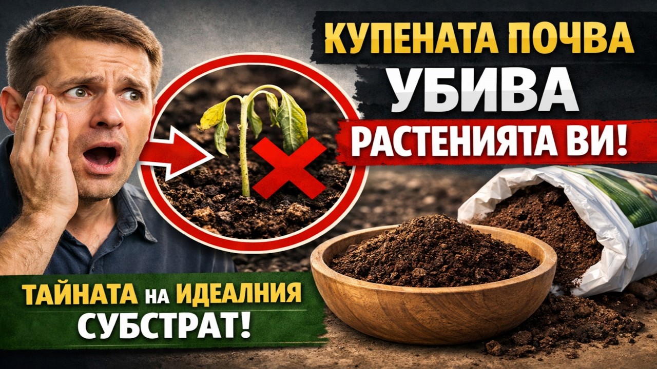 Почвена смес за разсад: Защо купената от магазина УБИВА растенията ви? Тайните на идеалния домашен