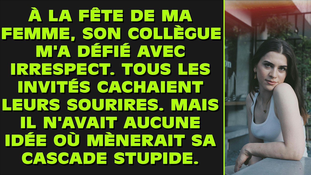 À La Fête De Ma Femme, Son Collègue M'a Défraîchi Avec Irrespect. Tous Les Invités Étaient