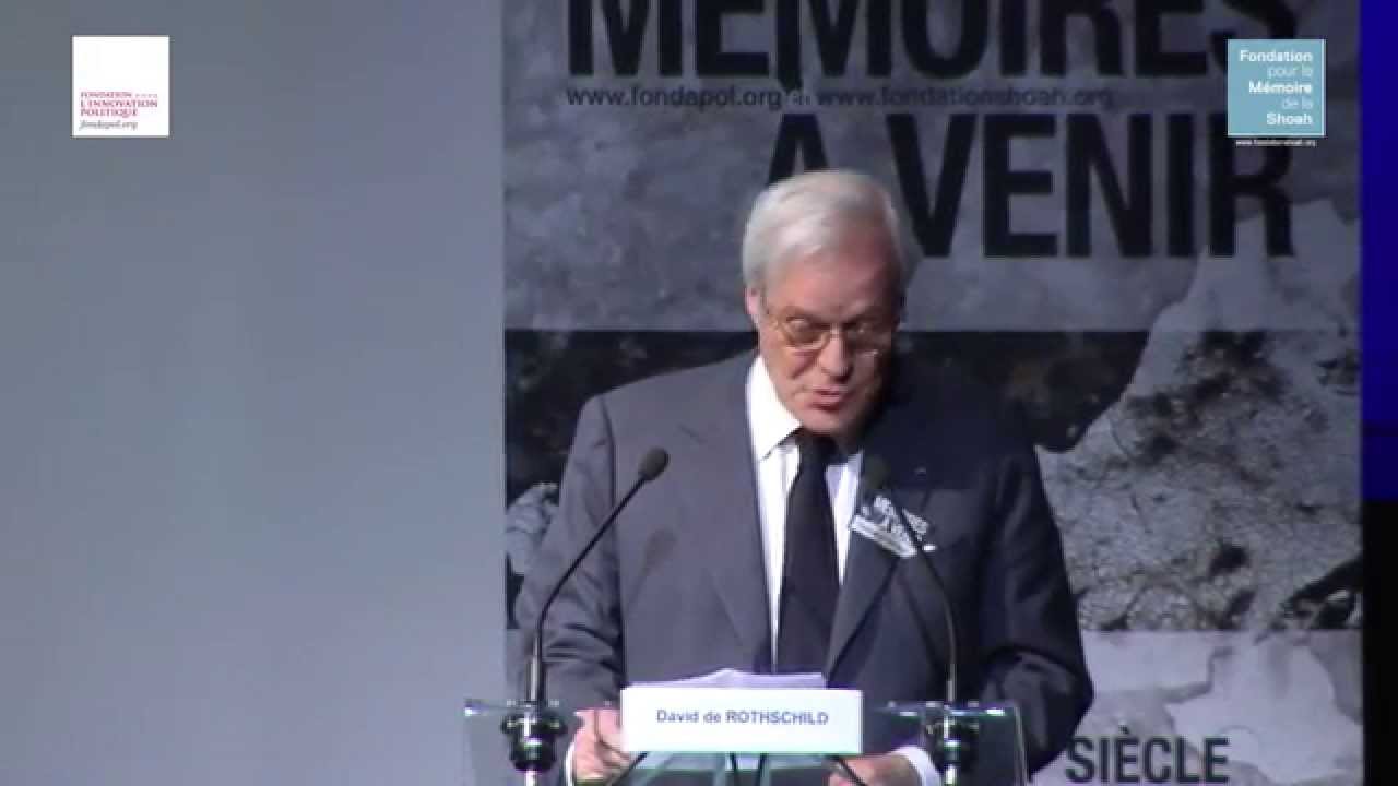 Mémoires à venir - Ouverture par David de Rothschild, président de la FMS