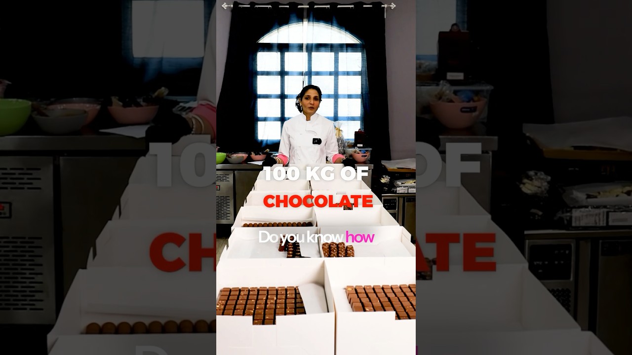 &rlm;Six days to prepare 100 kg chocolate for a wedding &rlm;#chocolate