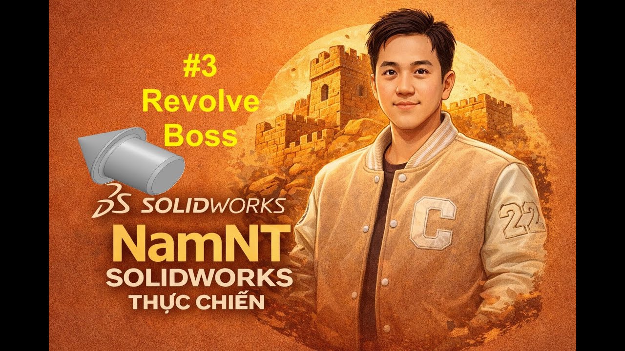 SolidWorks Revolve Boss Explained for Beginners | Revolve-Boss cho người mới bắt đầu