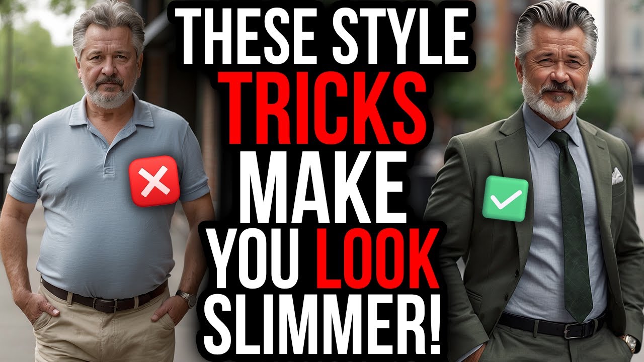 HIDE Belly Fat & LOOK Instantly Slim (7 MUST-KNOW Style Hacks for Men 40+)
