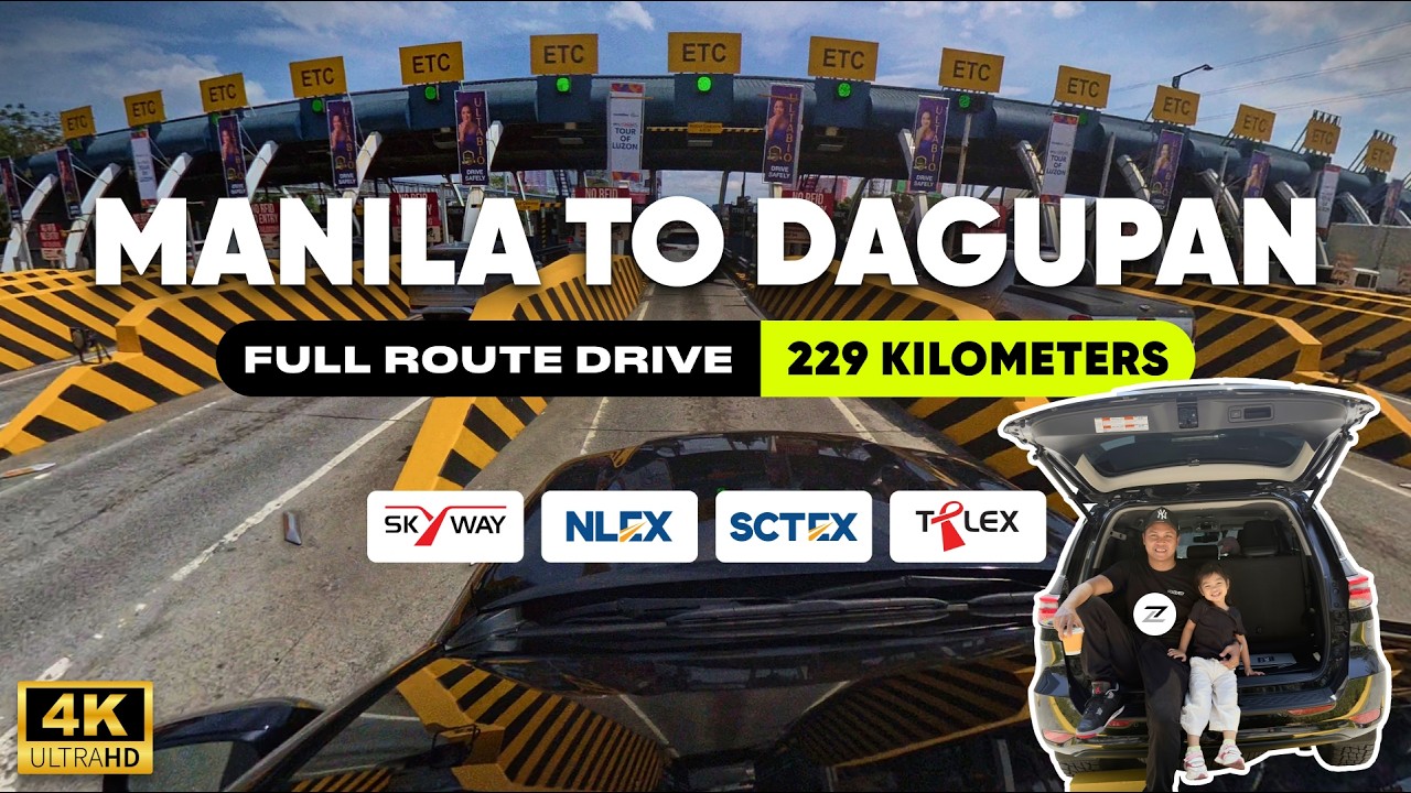 Makati to Dagupan City via Skyway Stage 3, NLEX, SCTEX, TPLEX (Complete Route) #zabventure