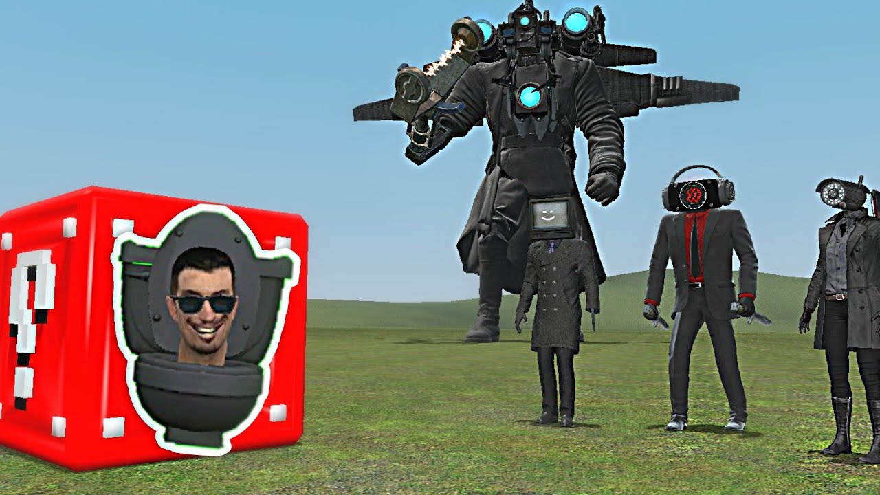 ŞANSA ÇIKAN SKİBİDİ TOİLET VS CAMERAMAN KAPIŞIYOR LUCKY BLOCK GARRY'S MOD