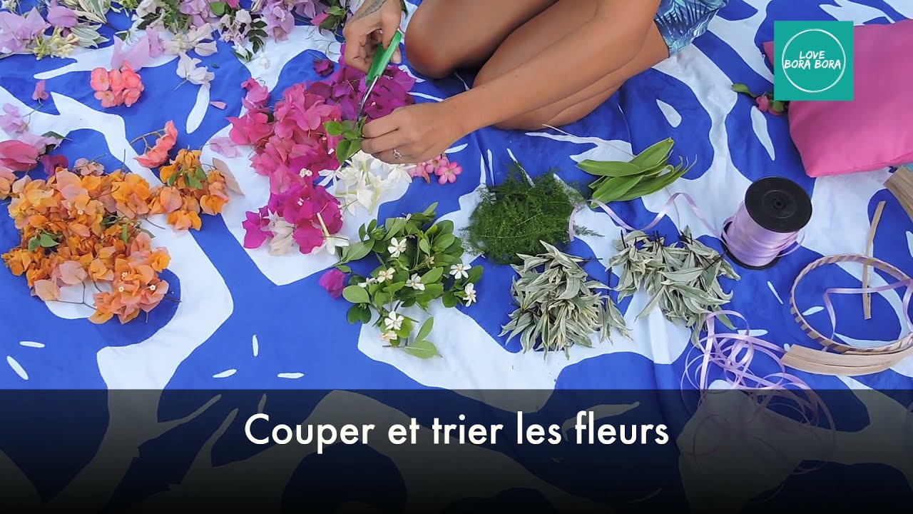 Comment faire une couronne de fleurs polynésienne ?