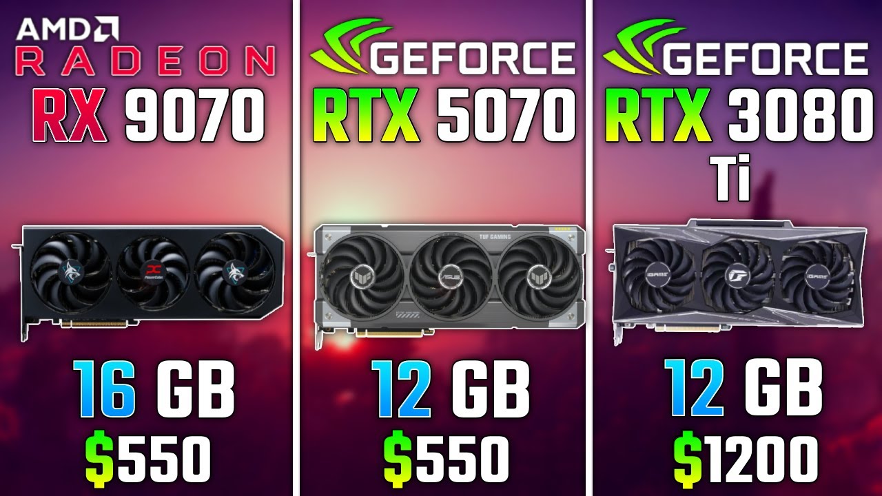 AMD RX 9070 vs RTX 5070 vs RTX 3080 Ti | Test in 6 Games