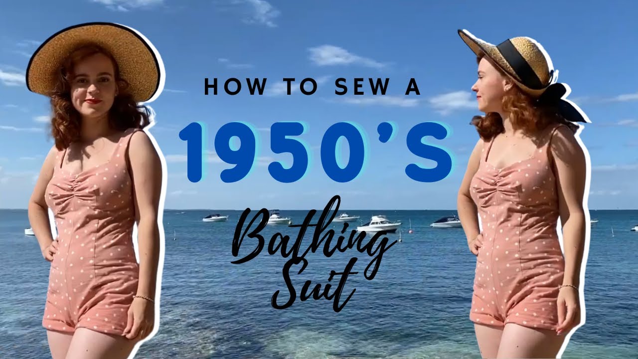 How To Sew A 1950's Style Swimsuit | EASY