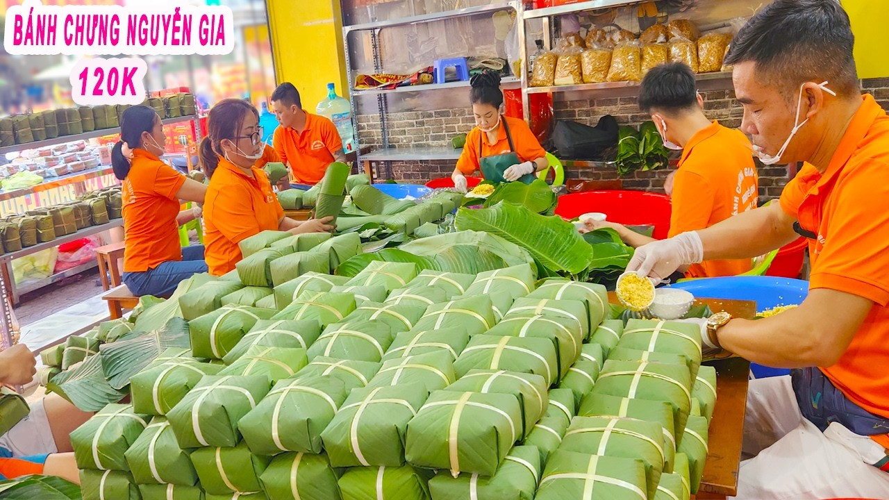 Lò Bánh Chưng Gia Truyền hơn 40 năm | Đỉnh cao gói Bánh không cần khuôn nhanh như 