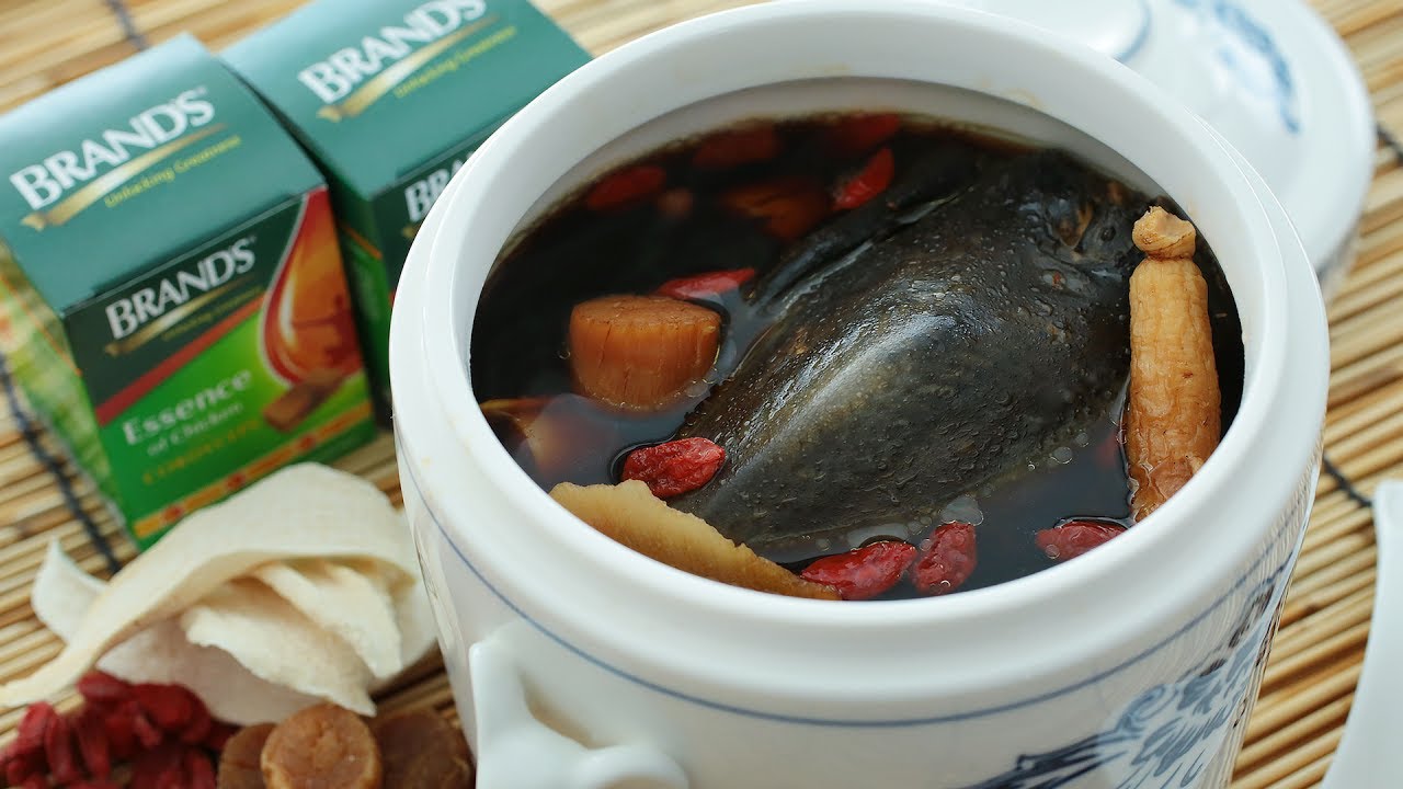 Double Boiled Black Chicken Soup - 滋补乌鸡汤