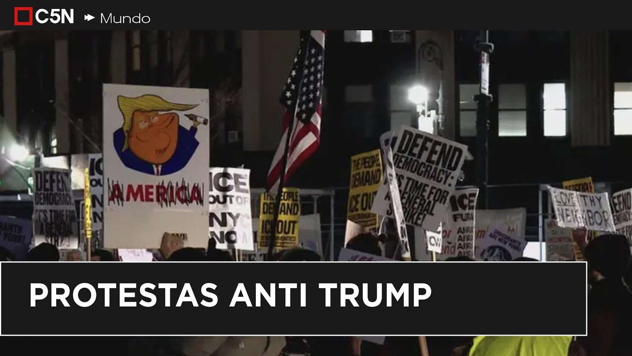 PROTESTAS contra TRUMP: detienen manifestantes en NUEVA YORK