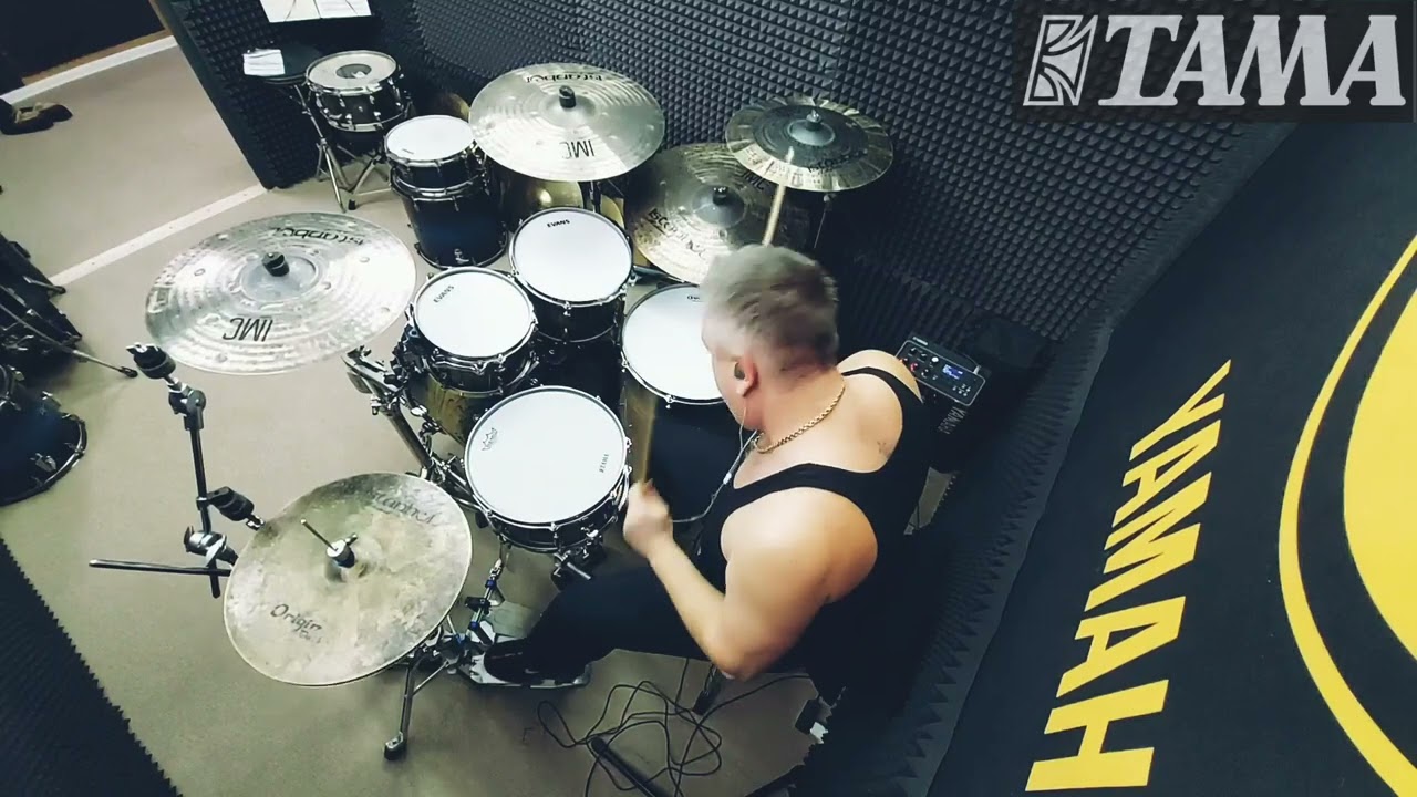 Tama Star walnut full drum set 