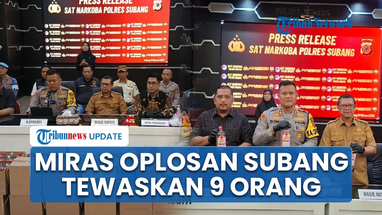 Miras Oplosan Renggut Nyawa 9 Warga Subang, Polisi Tetapkan Pemasok dan Pemilik Toko Jadi Tersangka