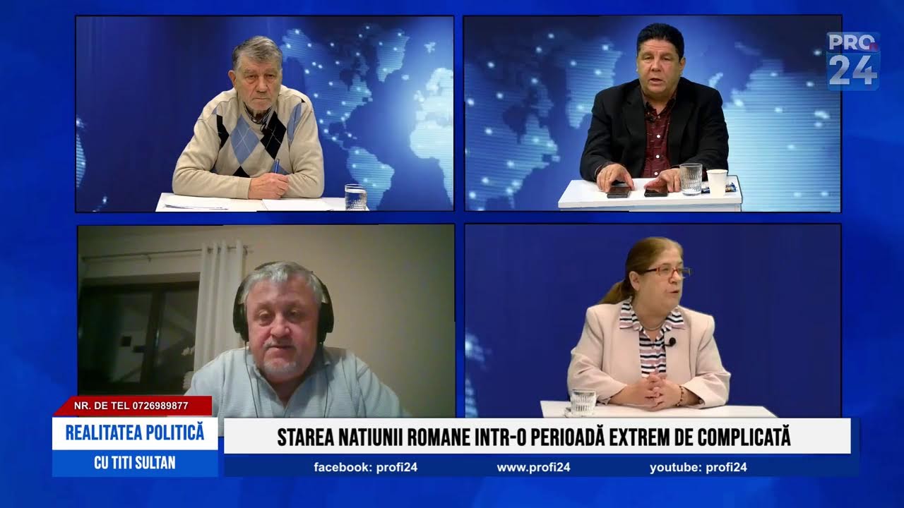 REALITATEA POLITICĂ cu TITI SULTAN alături de : RODICA BĂRBUȚĂ, CATALIN SĂCĂLUȘ  și VASILE CAZAN