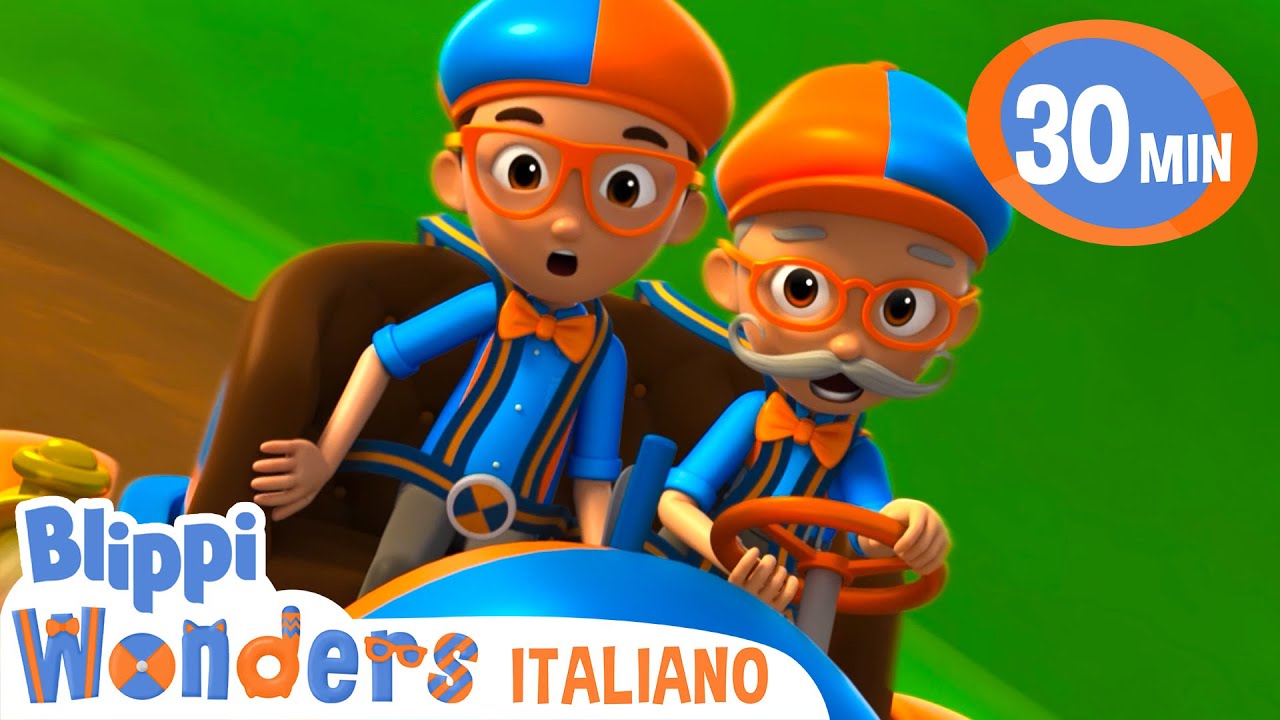 Guidiamo Con Blippi & Il Bisnonno! 👴🏻  | Blippi in Italiano | Video educativi per bambini