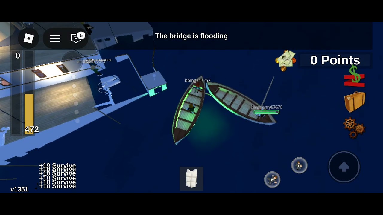 Cómo me pase en Titanic en Roblox (versión  noche)