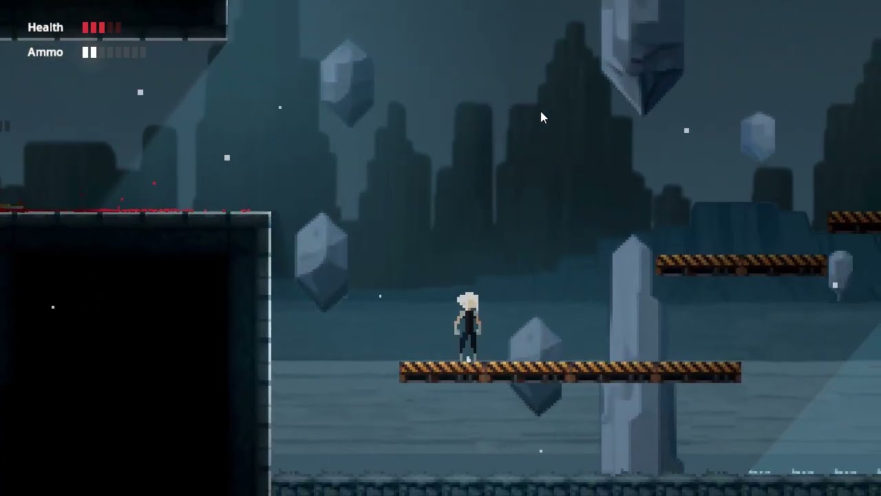 Pixel art shooter platformer game WIP 1
