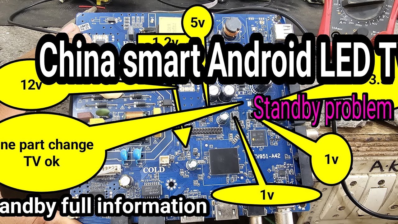 #CV951-A42 china smart #android LED TV standby problem/how to solve China smart standby problem