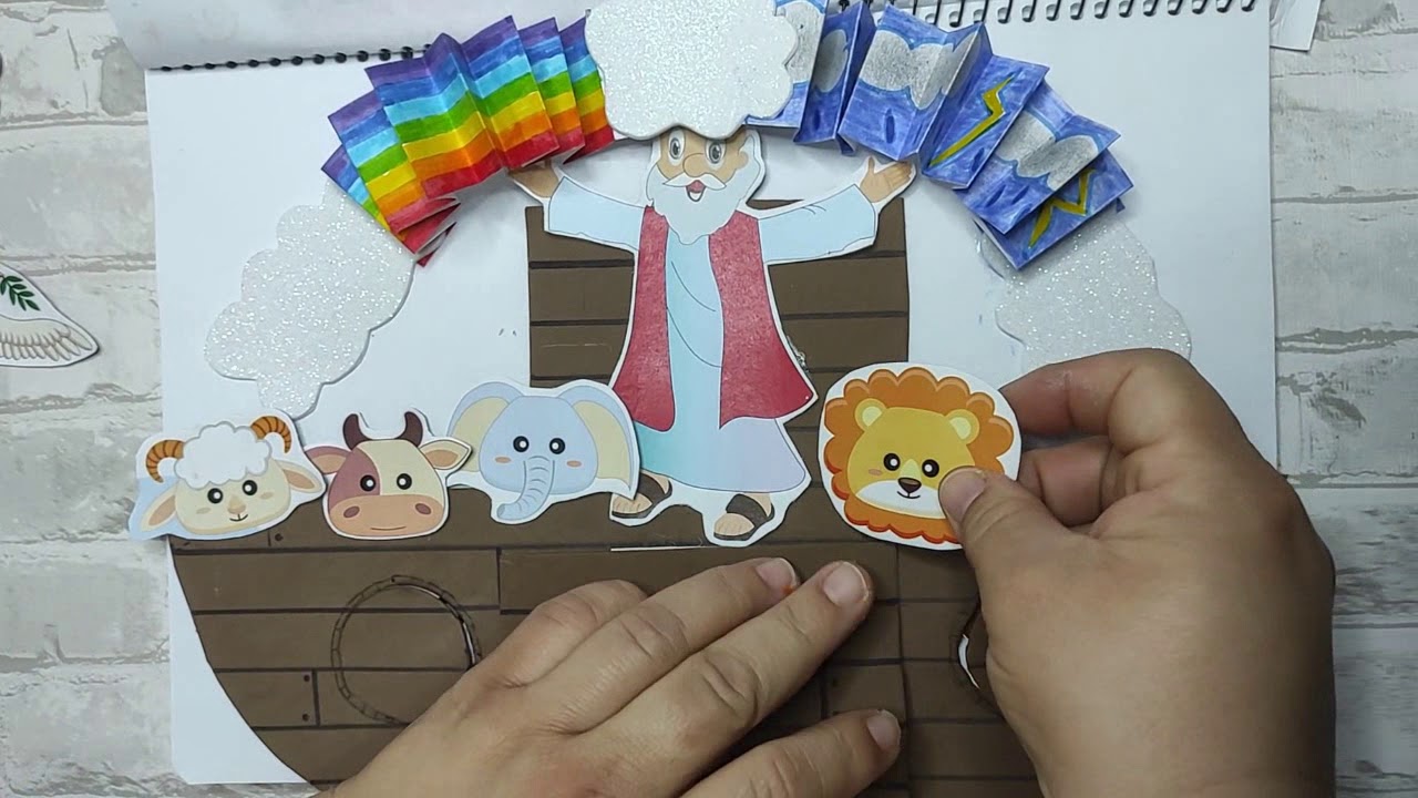 EL ARCA DE NOÉ 🌈🌈  ** Manualidad dinámica para grandes y pequeños **