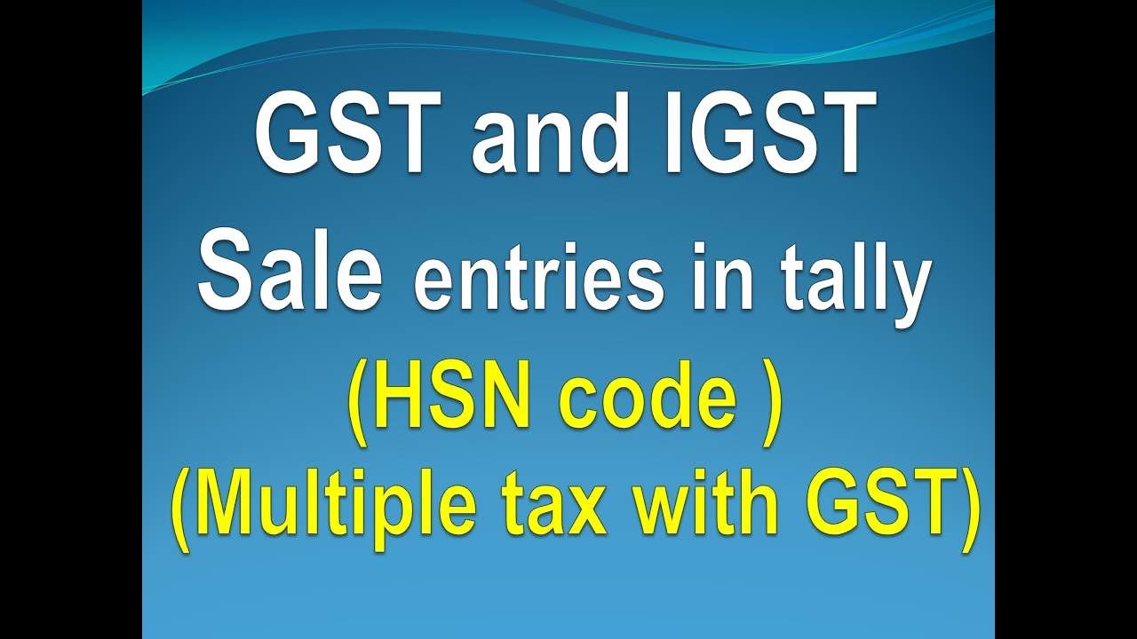 Sales with CGST, SGST, IGST, GST Sales Voucher Entry, New Sales Voucher Entry in Tally Erp9 6.0.1,