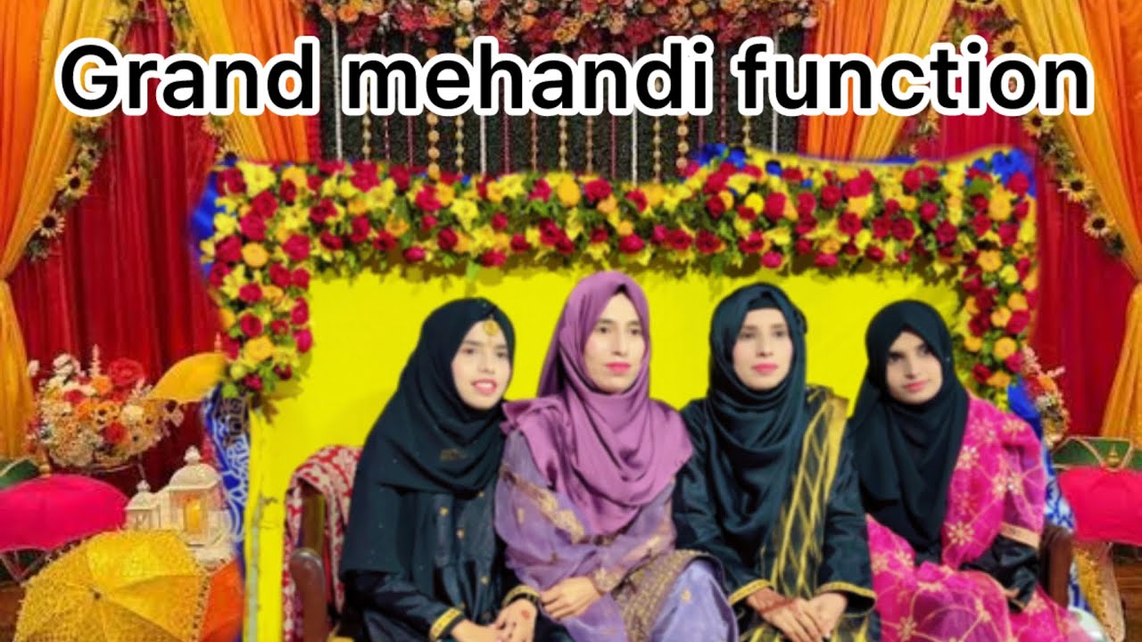 Grand mehandi function || rain ki waja sy bhot bura Hal || amna Mehar 