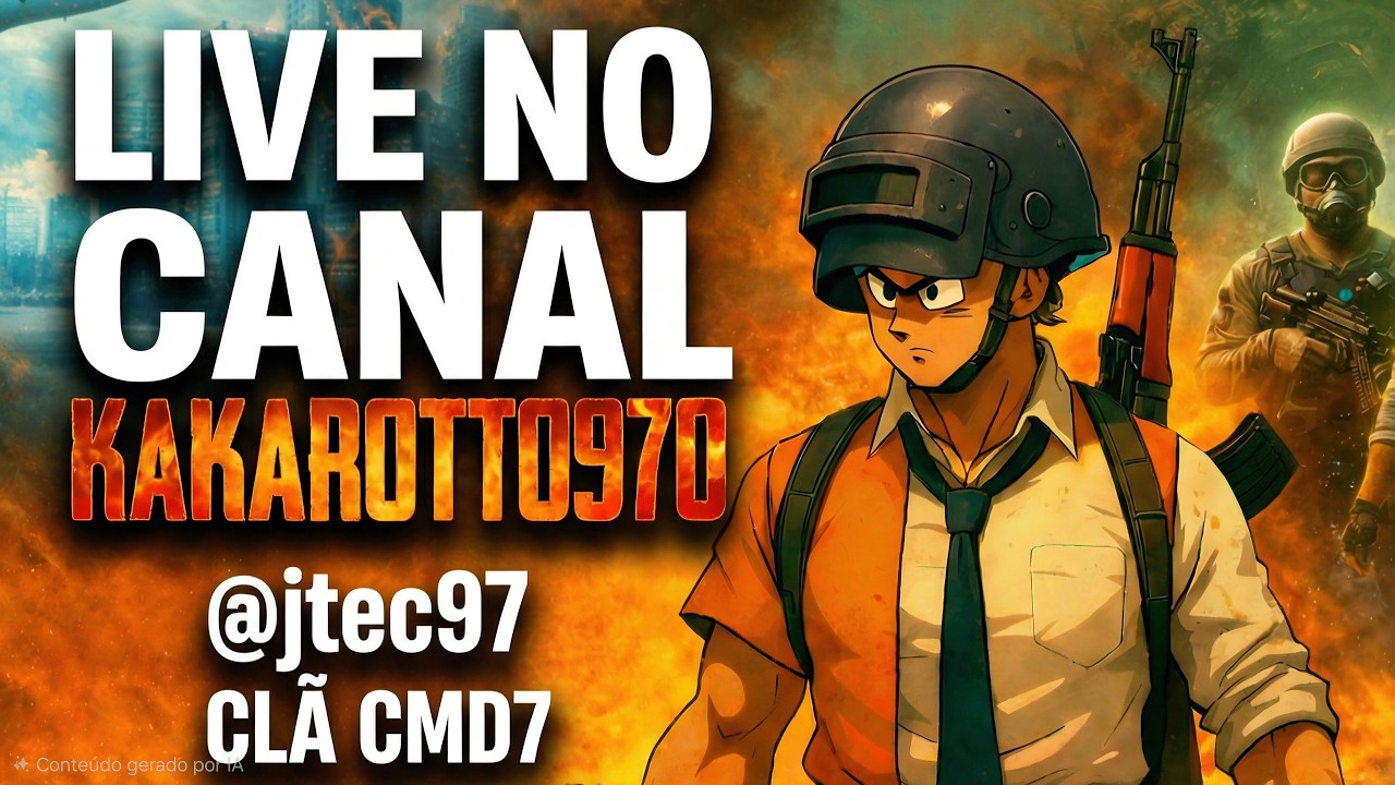 PUBG | Kakarotto970 - 🔴Live | Gamer Play | Clã CMD7