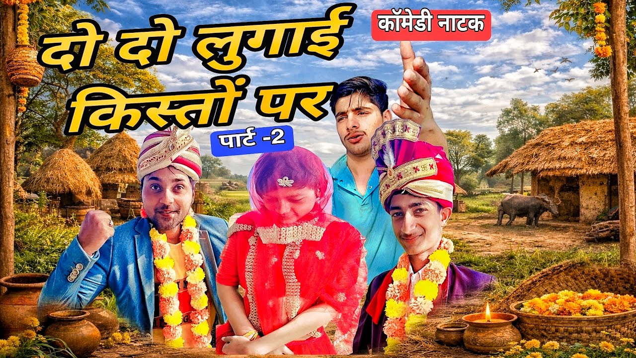 दो दो लुगाई किस्तों पर Part 2 😂 | गाँव की सबसे खतरनाक शादी | Desi Comedy Video 2026
