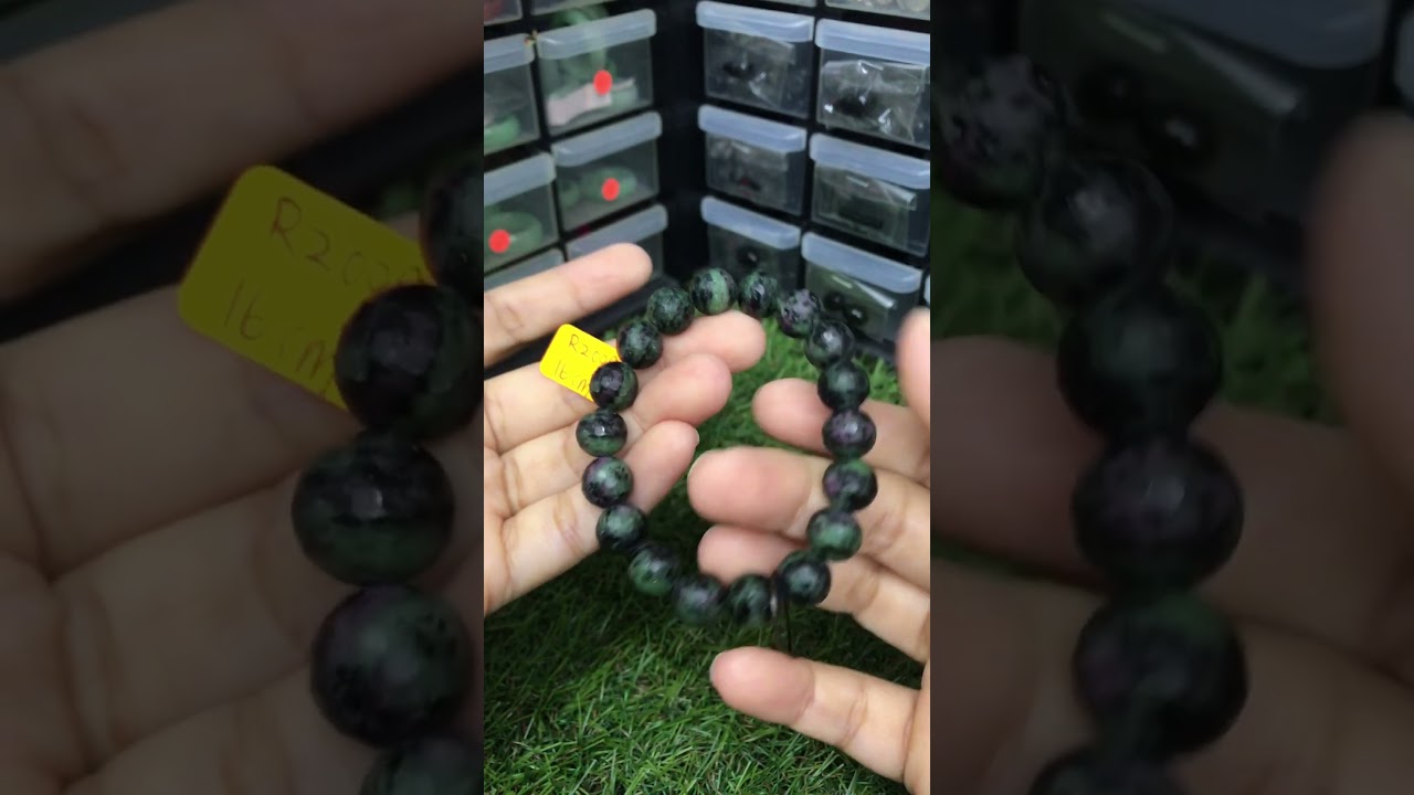 CODE: RZ009 Ruby Zoisite Bracelet 10mm