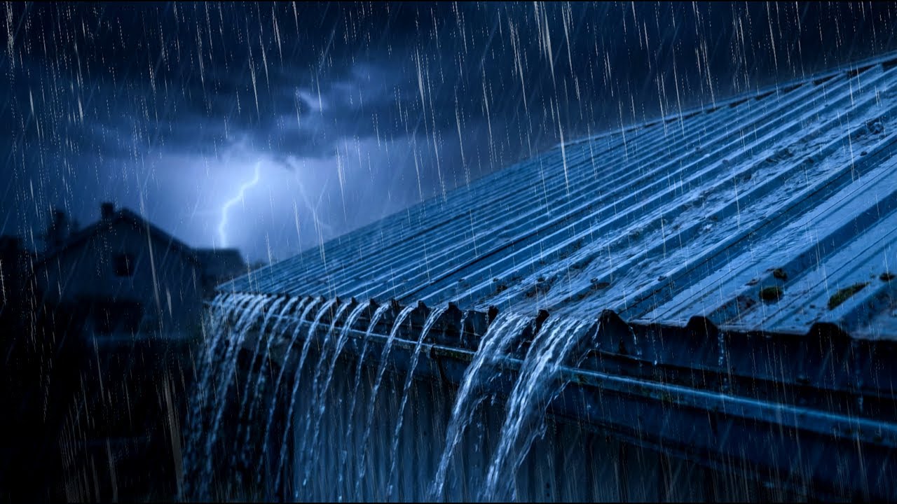 Thunder for Insomnia Relief 🌧️ Peaceful Atmosphere for Relaxation |