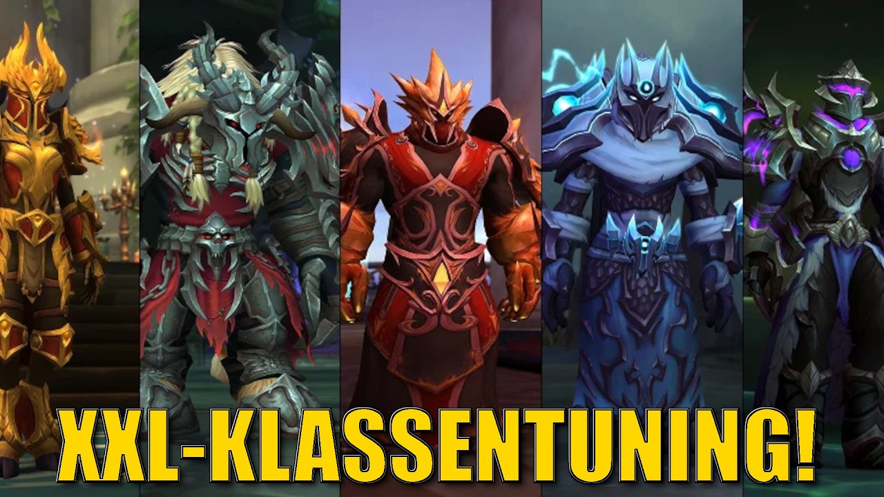 RIESIGES KLASSENTUNING kommt morgen! Fette Buffs für Heiler! Mehr Schaden für Druiden, Mönche etc.