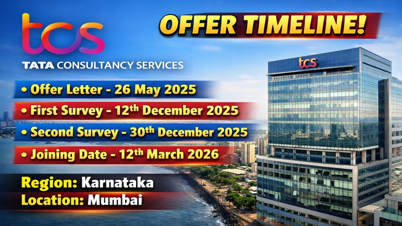TCS New Joining Date Out 12 March 2026 | Joining Survey Mail | Offer Letter to Joining Full Timeline