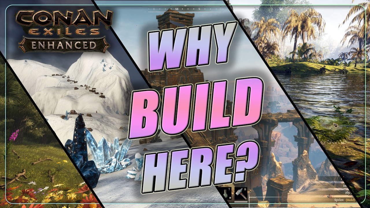 Pretty Base Spots That Are Actually Useful | EXILED LANDS | Conan Exiles Enhanced