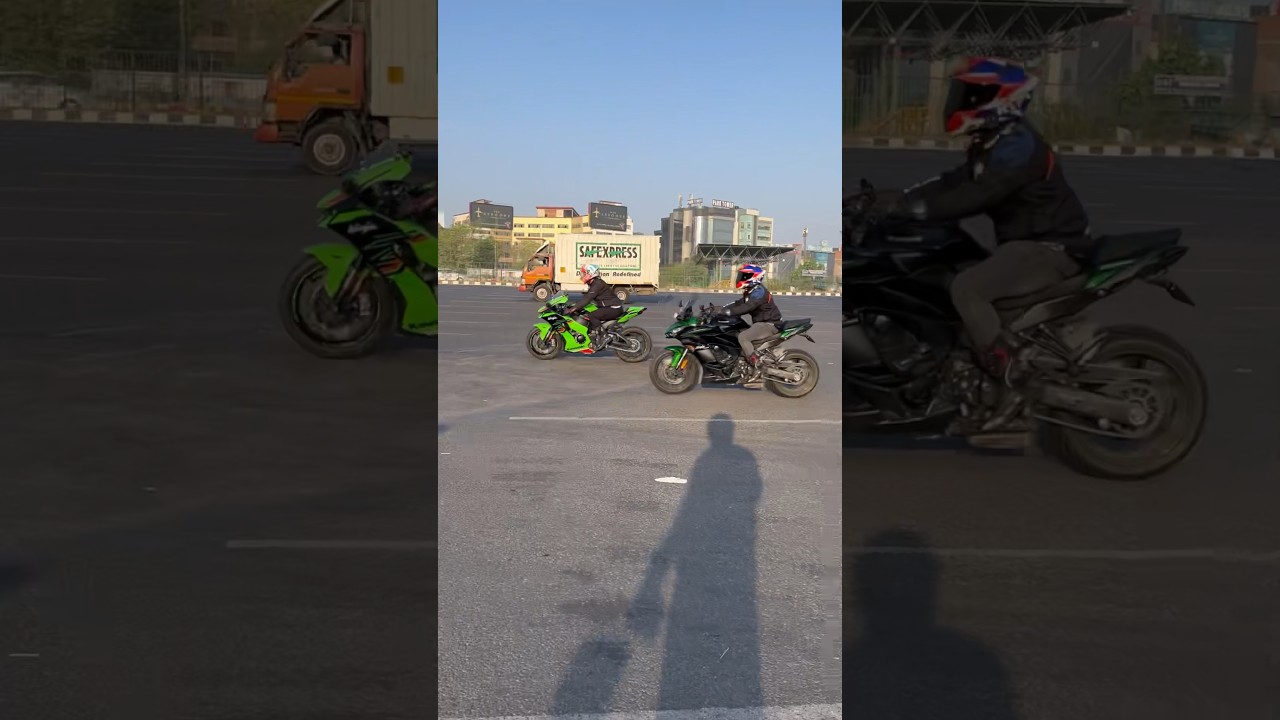 Kawasaki ZX10R vs Ninja 1000SX 🔥 Drag race 🚀 Superbike sound 👌 #youtube #viral #subscribe