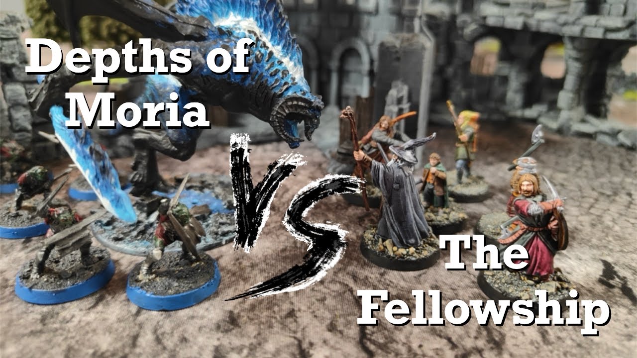 Depths of Moria vs The Fellowship - MESBG Battle Report 700 Points  - Escort the Wounded