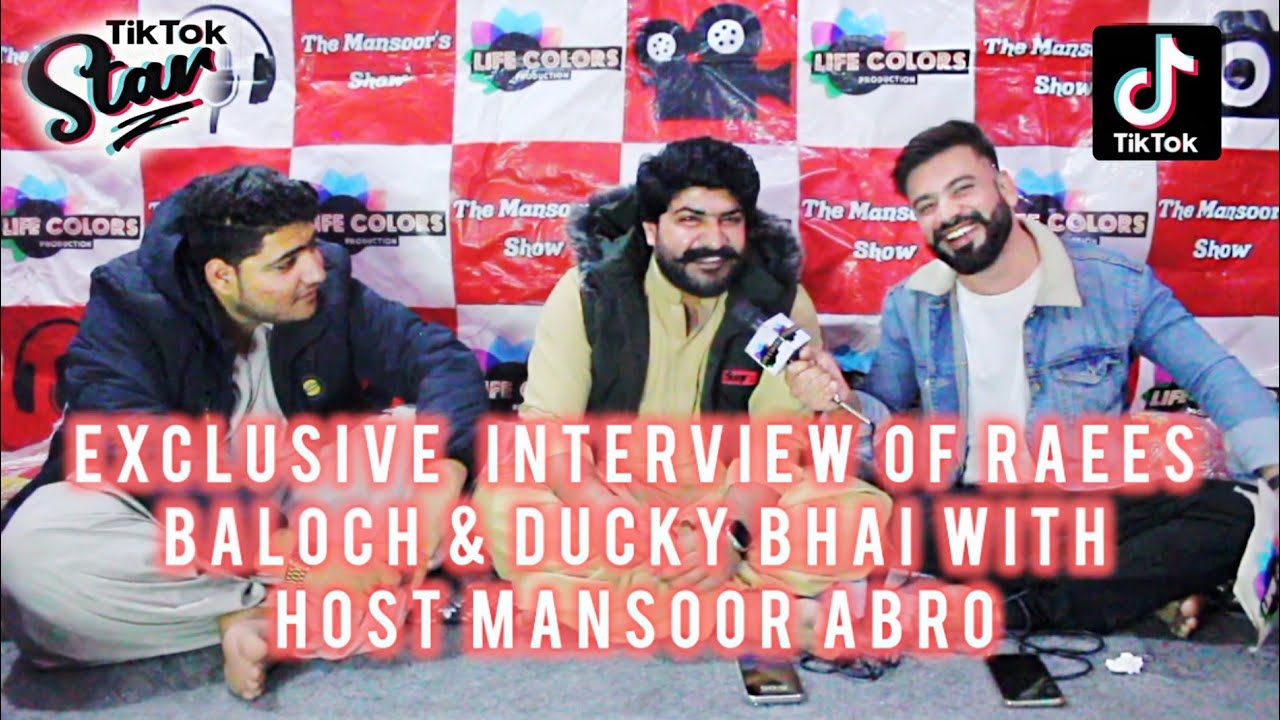 Raees Baloch & Ducky Bhai Exclusive Interview With Host Mansoor | Life Colors Production