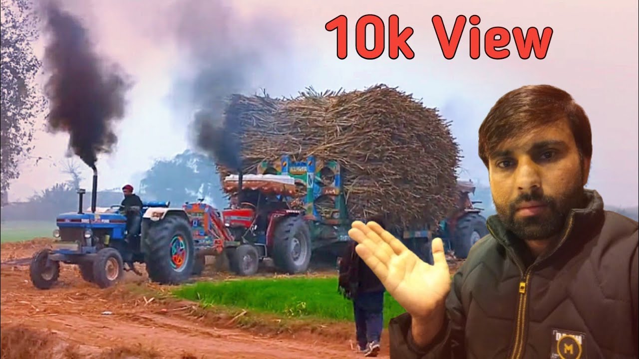 Pull out Messy 375 Trackter Load with Sugar cane | Messy 375 Trackter