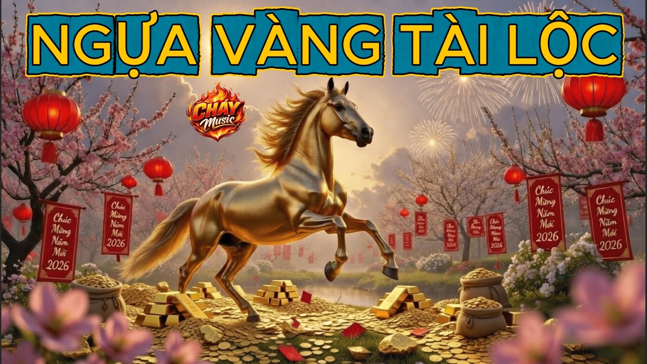 NGỰA VÀNG TÀI LỘC | Mang Tài Lộc Đến Cho Mọi Nhà | Nhạc Tết Xuân 2026 | Cháy Music